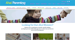 Desktop Screenshot of ahaparenting.com